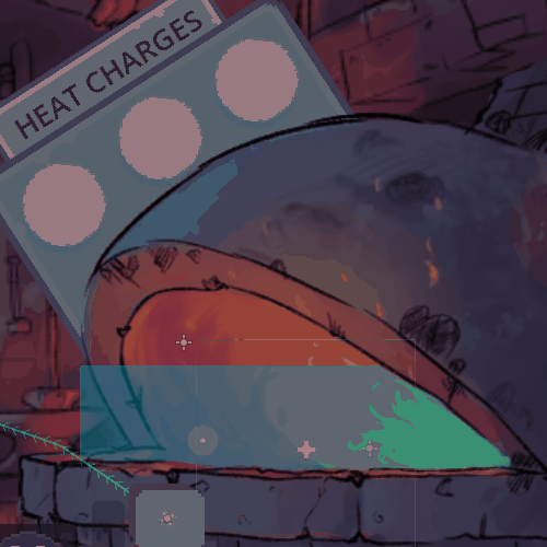 The same particle display as above. The number of particles being emitted is changed twice in a full run of the gif, and each time all of the existing particles vanish and are replaced from nothing